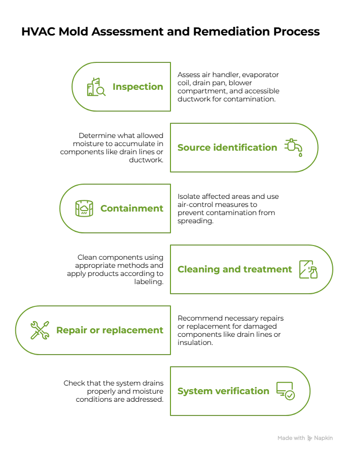 Our HVAC Mold Assessment and Remediation Process